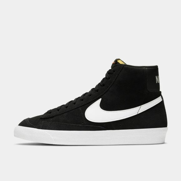 Nike Blazer Mid ’77 Suede Retro high top | BLACK WITH WHITE - Picture 2 of 4